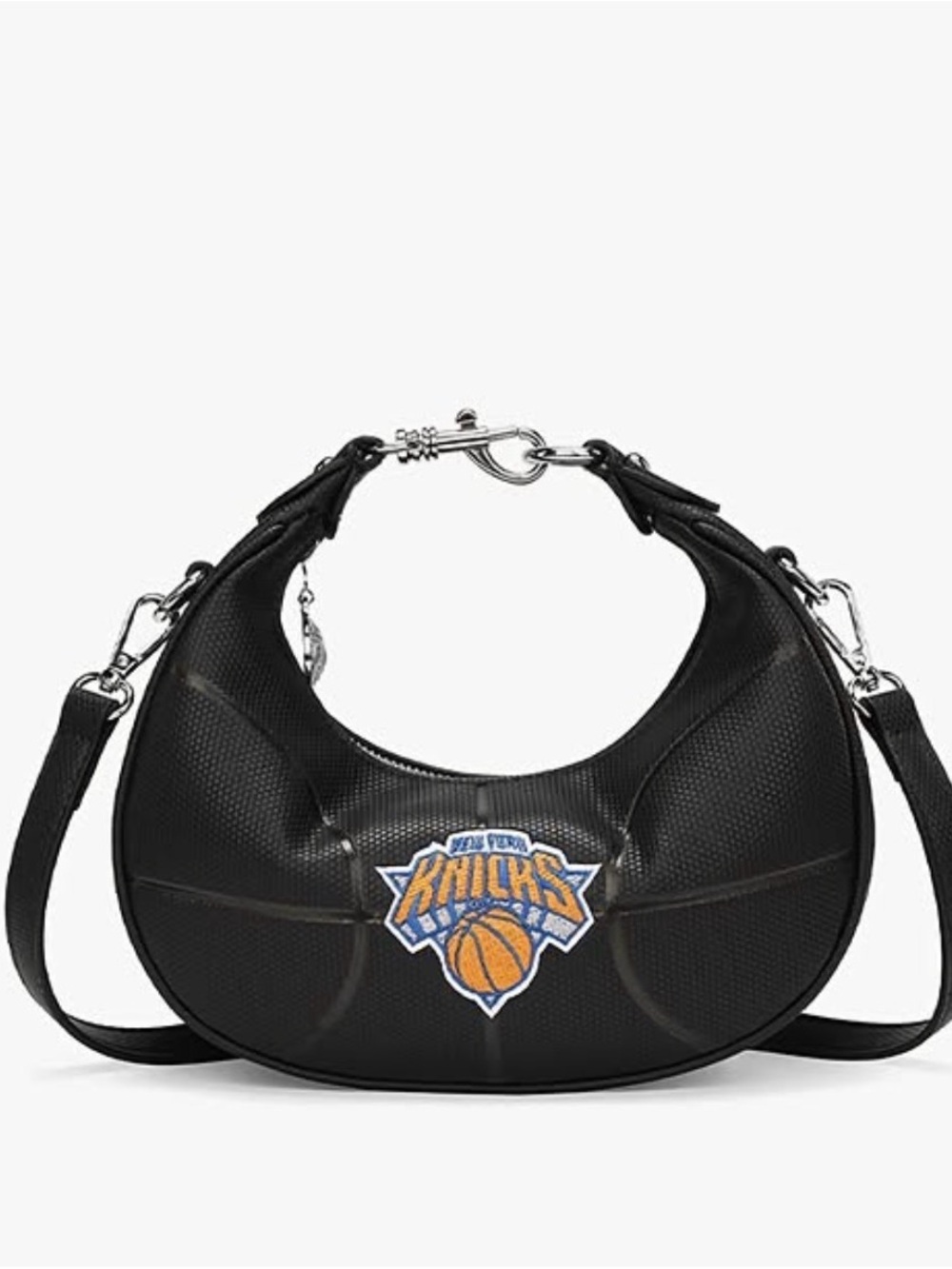 adidas Black Crescent Shoulder Bag with Team Patch
